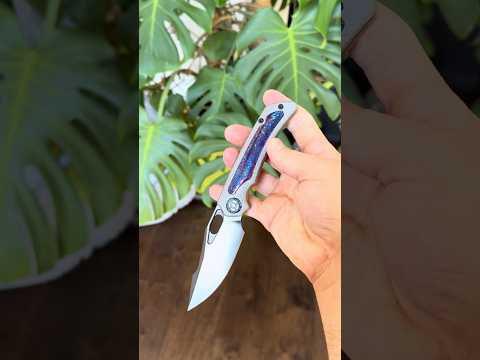 Kunwu Jericho DLC VANAX Timascus Honeydew Titanium Framelock Folding Knife Sergio Baldric  tux