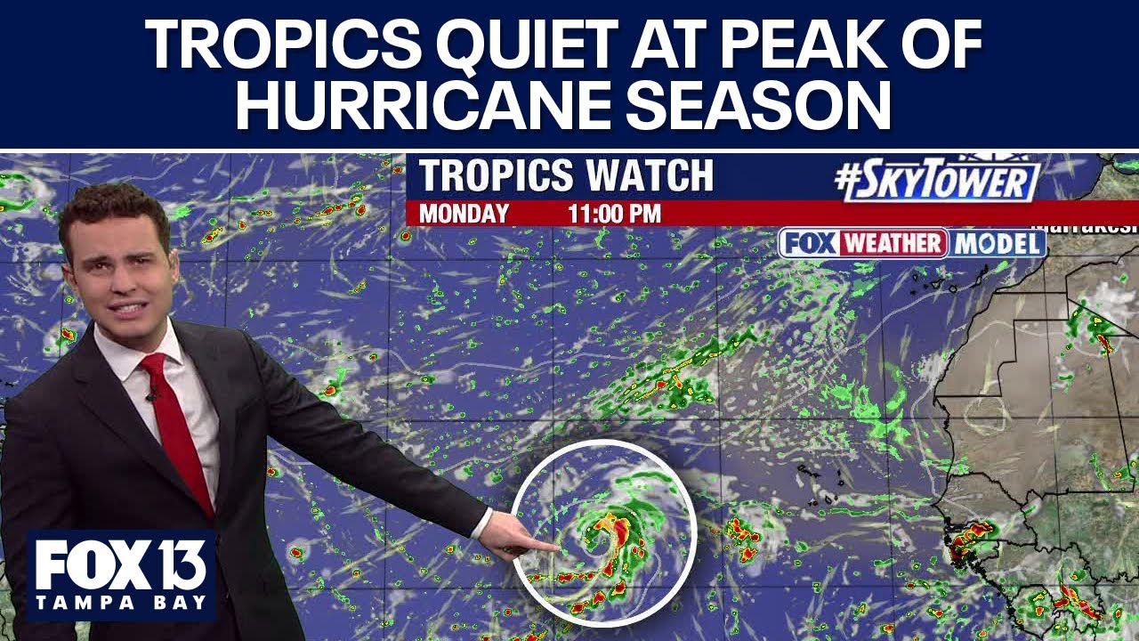 Tropics quiet as we hit peak of hurricane season