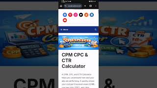How to Calculate CPC, CTR &amp; CPM Using Our Free Online Tool #financetools #CPC #CPM #CTR