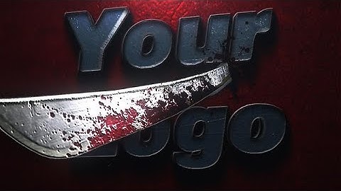 Create a Spooky Knife Logo Intro Video - MakeWebVideo.com