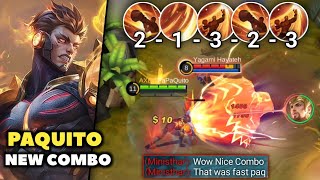 NEW UPDATE - NEW COMBO FOR PAQUITO (3STACKS) | BEST COMBOS FOR PAQUITO 2023 | MLBB