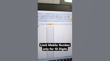 Allow only 10 Digits mobile number in a Cell | Set a character Limit in MS Excel Cell @toppercorps