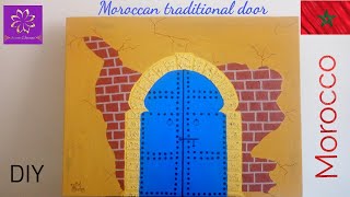 رسم لوحة فنية عن الأبواب المغربية التقليدية Dessiner des portes marocaines traditionnelles