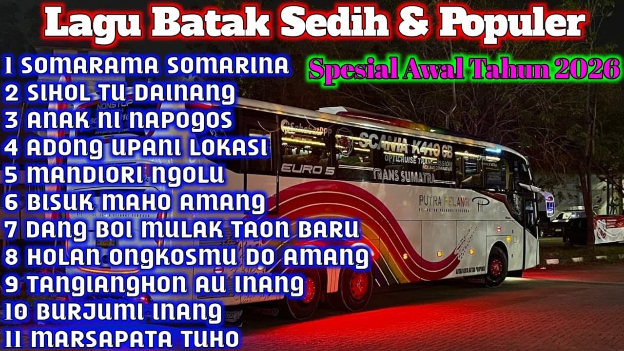 LAGU BATAK SEDIH || SERING DI PUTAR DI PERJALANAN. VERSI BUS MEDAN
