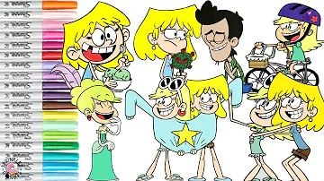 The Loud House Coloring Book Compilation Best of Lori and Leni Loud Nickelodeon | SPRiNKLED DONUTS