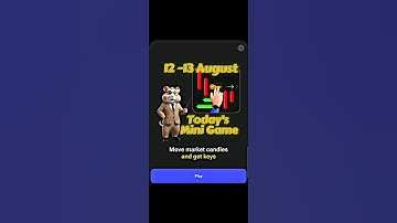 13 August mini game key on Hamster Kombat