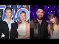 Travis Kelce &amp; Colin Jost REACT To Being 'Less Famous’ Than Taylor Swift &amp; Scarlett Johansson