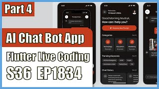 [Flutter] Flutter Live Coding EP1834 (AI ChatBot App Part 4)