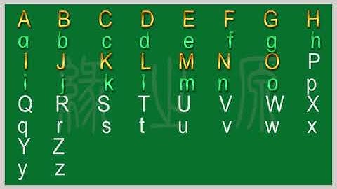 英文 26字母 发音 美式