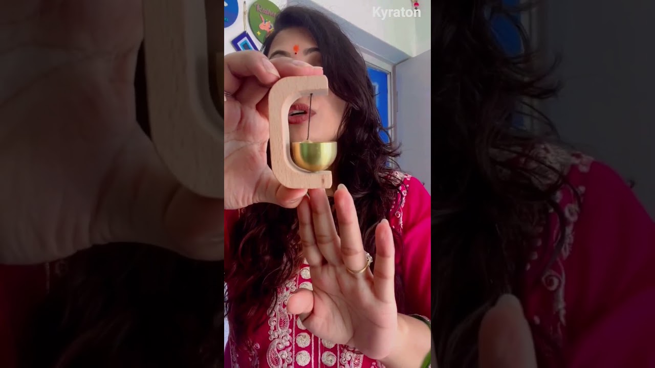 Kyraton Magnetic Wooden Door Chime, Doorbell 