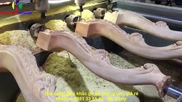 Gia công điêu khắc gỗ số lượng lớn, giá rẻ tại Sài Gòn | Gia công cnc