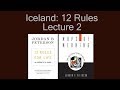 Iceland: 12 Rules for Life Tour: Lecture 2