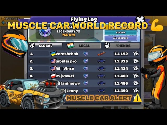 WORLD RECORD with EVERY VEHICLE! 😲 Hill Climb Racing 2 