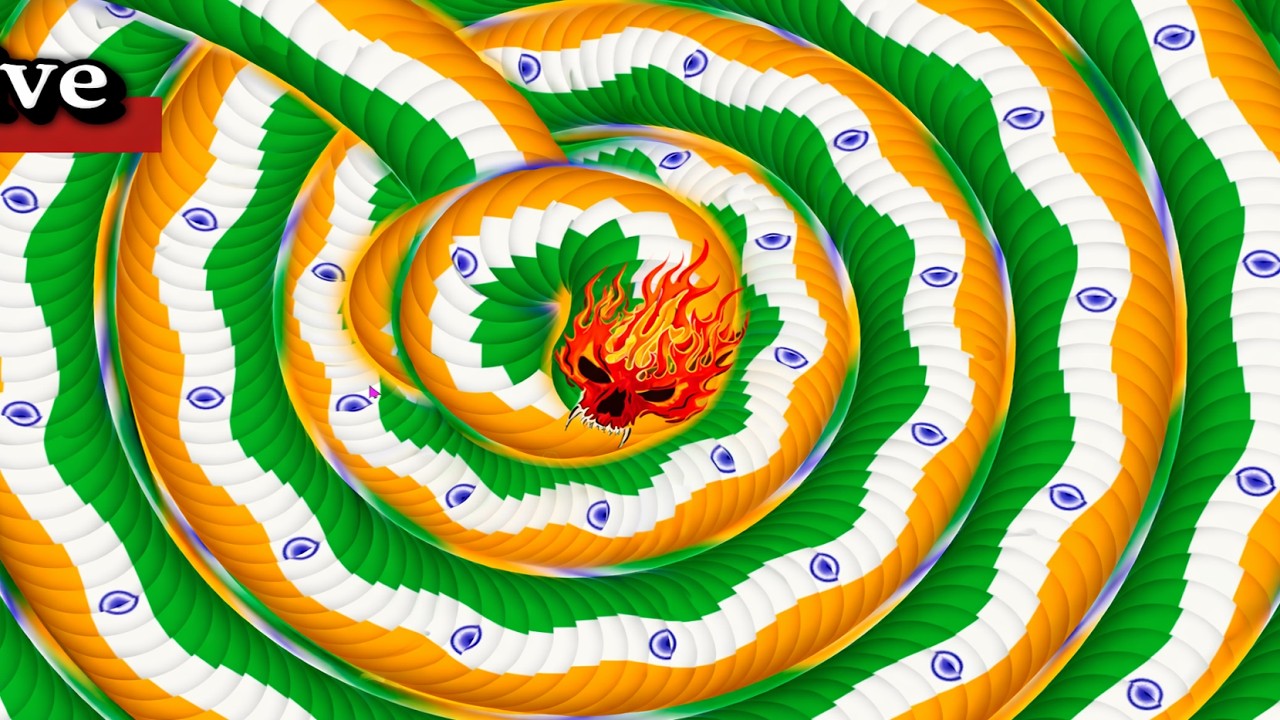 🔴The Most Powerful Indian blue Snake in Wormate.io !!! 🤯