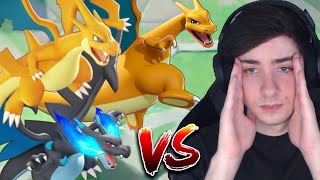 I faced all 3 CHARIZARDs at the same time | Pokemon Unite