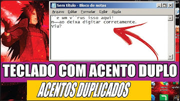 ACENTOS SAINDO DUPLICADO QUANDO ESCREVO TECLADO ADCIONANDO LETRAS