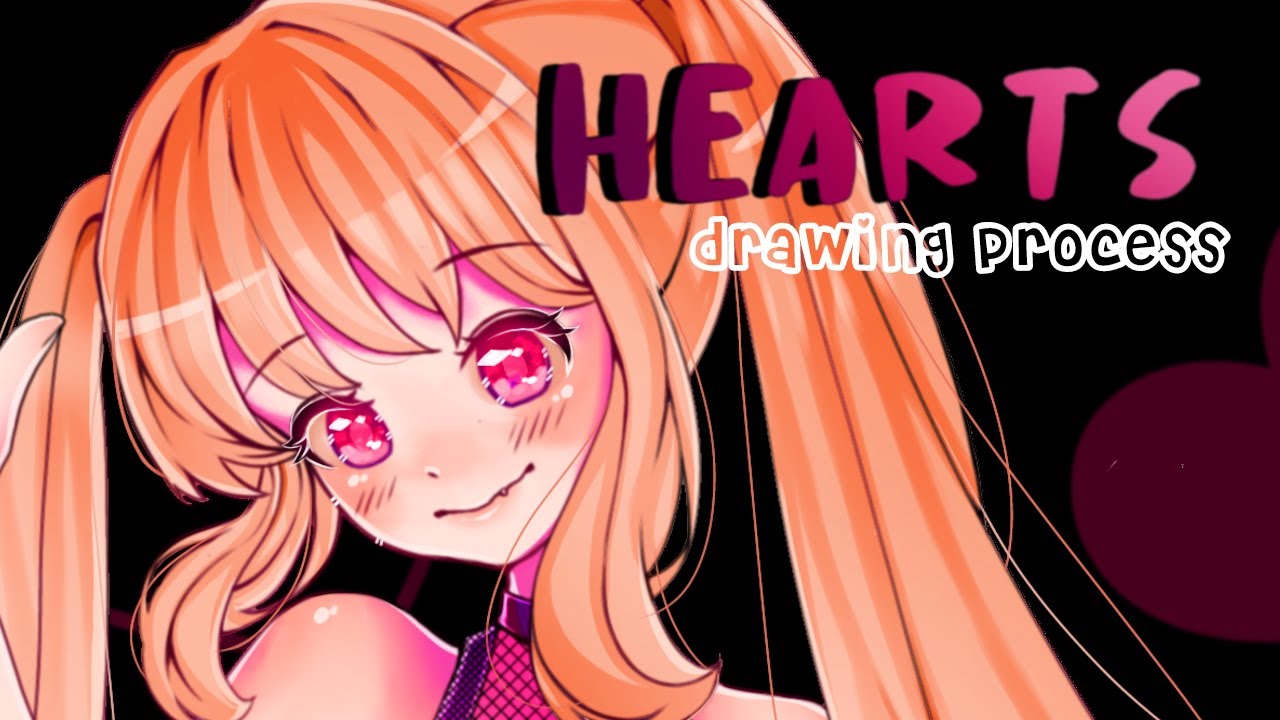 Hearts Drawing Process Ibis Paint X YouTube