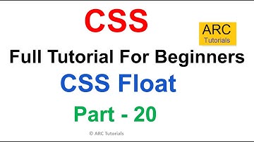 CSS Tutorial For Beginners - Part 20 | Float Property