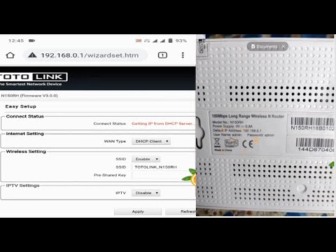Totolink router default ip | Totolink router default login password | Totolink router default login