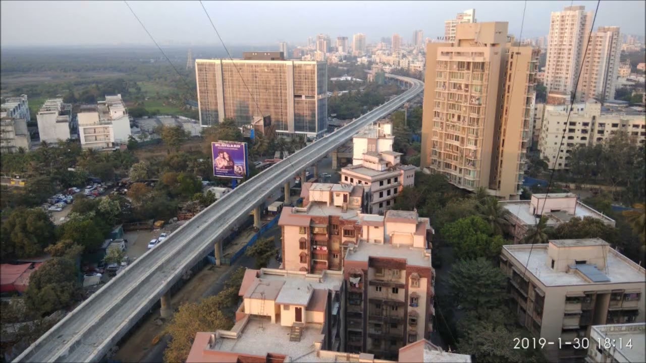 Mumbai metro line 2A time lapse. 2016- 2021