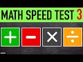 Challenge Your Math Skills with Speed Test #3 – 20 Quick Math Problems! 🧠