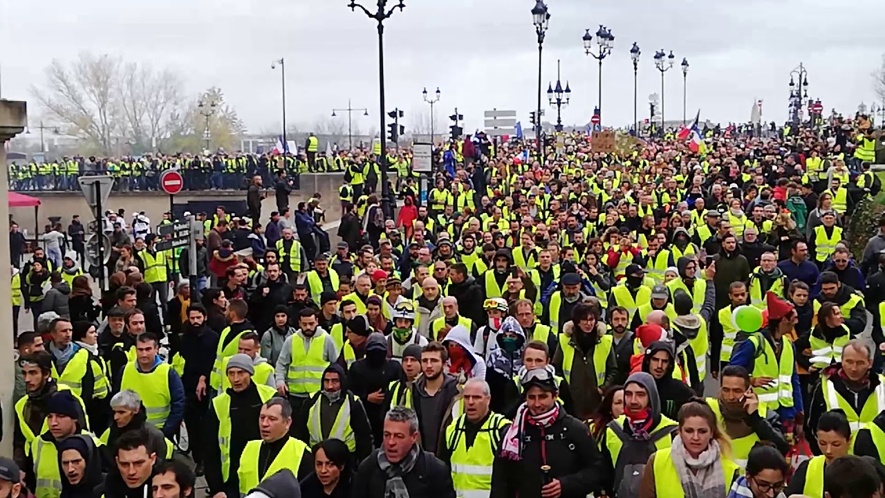 Manifestation Des Gilets Jaunes à Bordeaux