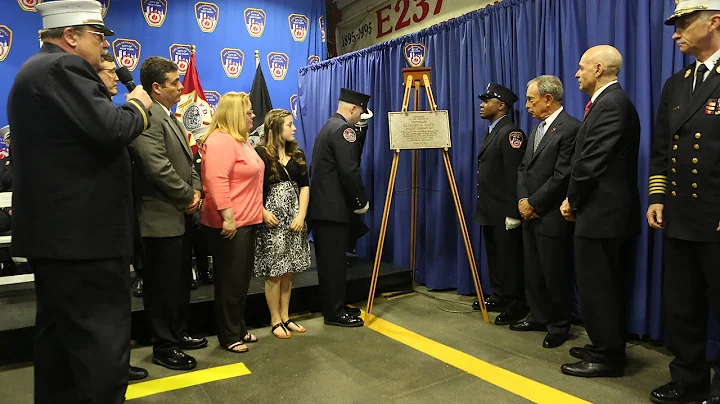 Mayor Bloomberg Attends FDNY Plaque Dedication Cer...