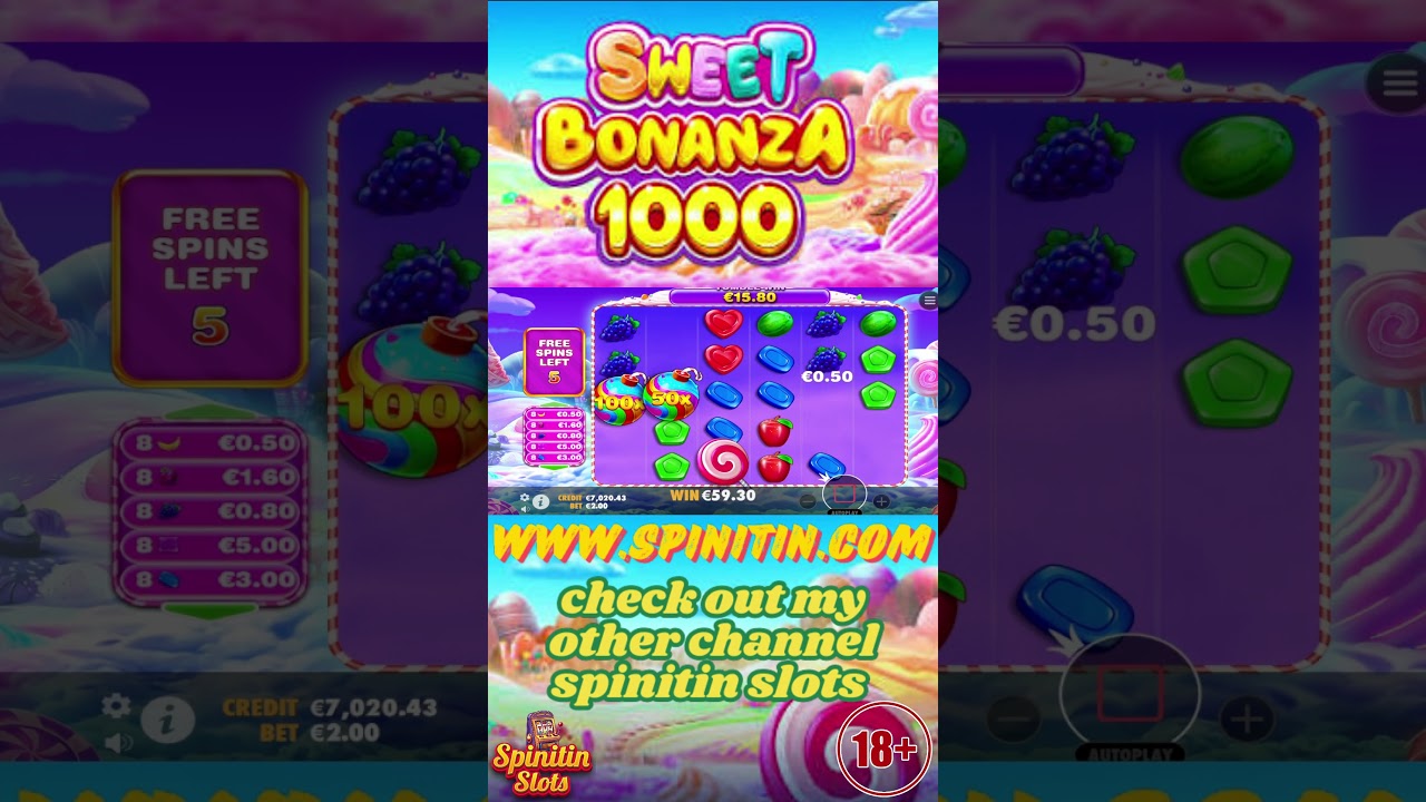 Sweet Bonanza 1000 SLOT - BIG WIN - Pragmatic Play 