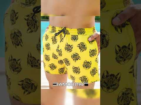 Шорти плавальні чоловічі з сіткою tigr i oko чорні плавки пляжні літні шорти для плавання на літо, видео 1