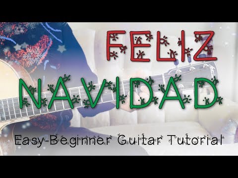 Feliz Navidad Guitar Tutorial | Jose Feliciano - Easy Holiday Guitar Lesson, Simple Chords Strumming