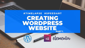 Building a WordPress Website Part 1. | Timelapse/Speed art (Trailer service site) | Web Empire