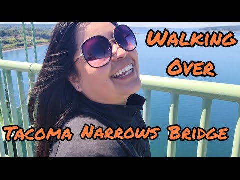 Video: Walking Over the Narrows Bridge i Tacoma