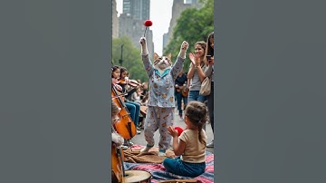 🐈💖 Cat Conducts Chaos. Funny Video for Everyone #funny #ai #shorts 😂