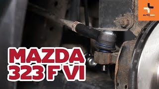 Replacing Outer tie rod on MAZDA 323: workshop manual