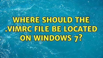 Where should the .vimrc file be located on Windows 7? (8 Solutions!!)