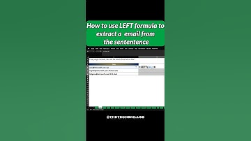 How to use LEFT formula to extract email #shortsfeed #shortsviral #youtube #trendingshorts #youtube