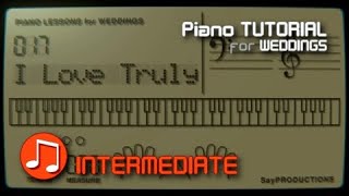 I Love You Truly - Piano Tutorial