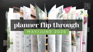 PLANNER FLIP THROUGH :: My Completed May & June Discbound Half Letter Planner Setup