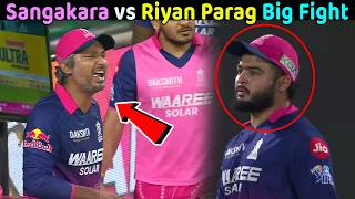 Rajasthan Coach Kumar Sangakara Angry on Captain Riyan Parag big fight RR vs DC IPL 2026