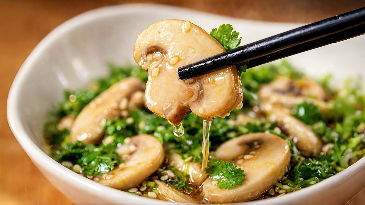 Steamed Mushroom Salad | Easy & Flavorful Chinese-Style Recipe