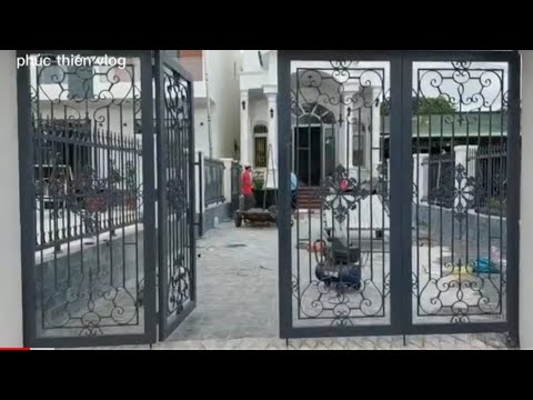 Video hoàn thiện xong cửa cổng hàng rào sắt mỹ thuật ở VŨNG... - youtube