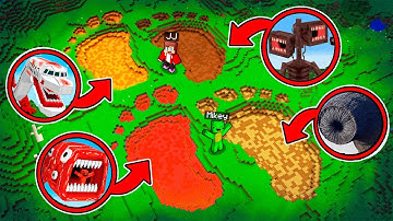 MAIZEN : JJ and Mikey Found 4 Scary Footprints Story - Minecraft Animation JJ & Mikey