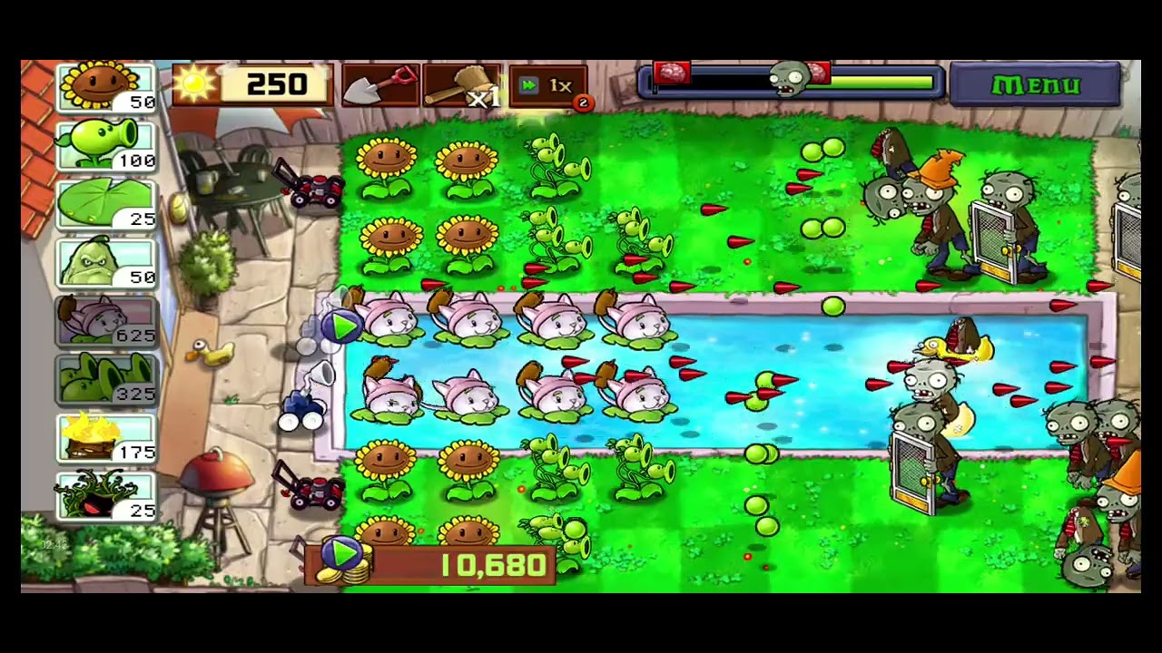 Playing pvz endless mode part2