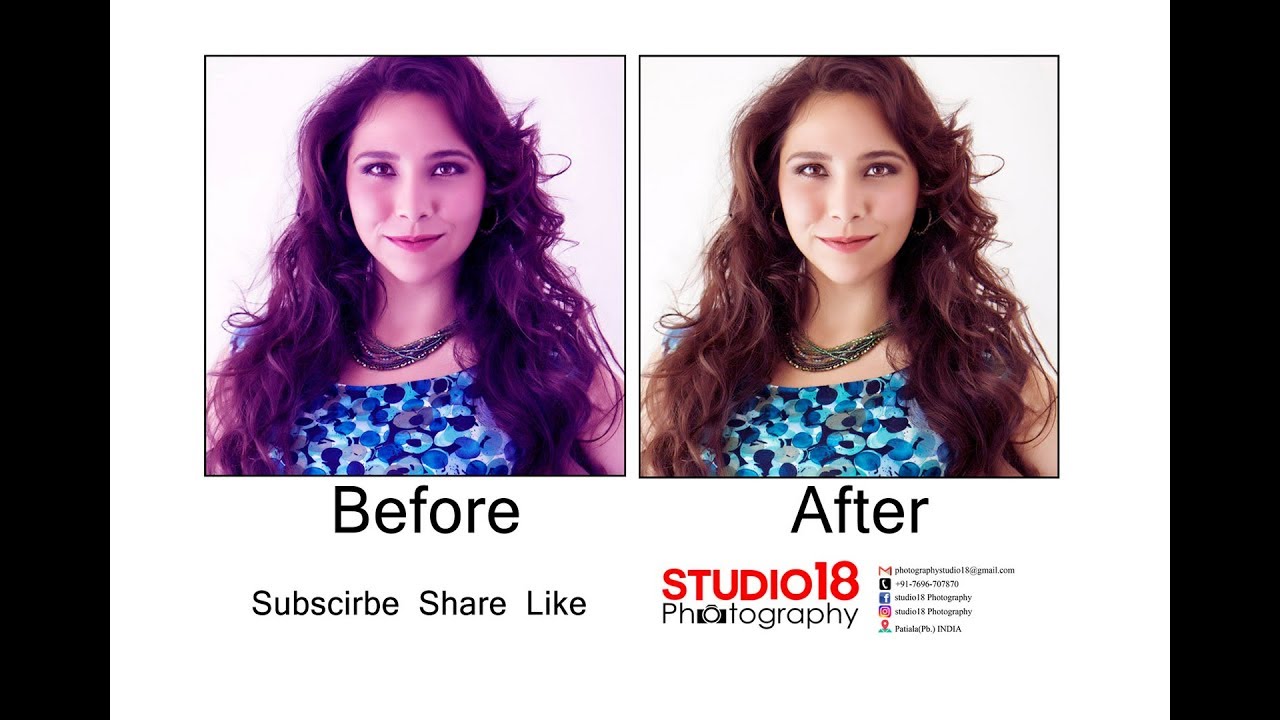 Make a blue  tone  photo to  Skin tone in adobe Photoshop
