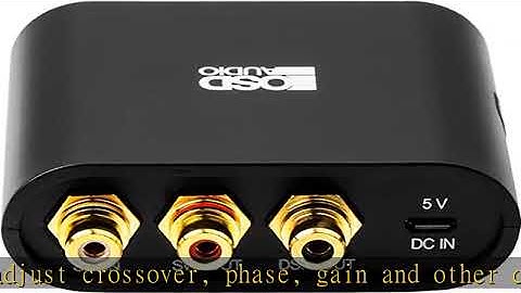 OSD iDSP Subwoofer EQ and Room Tuning Kit, iPhone Android App Control, 2V Amplified Output, Includi