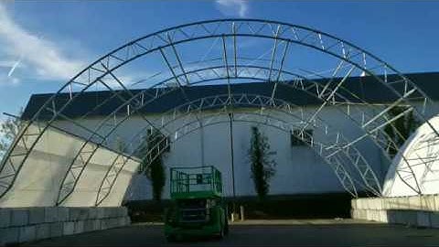 ClearSpan building erection