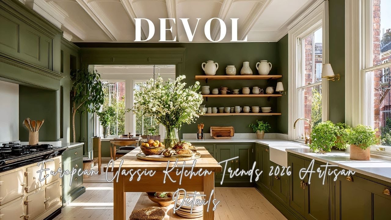 Тренды европейской классической кухни 2026 года: вдохновлено брендом DeVOL и дополнено деталями р...
