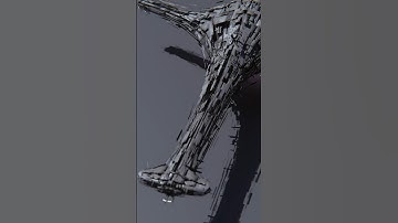 Geonode Based Spaceship in Blender #b3d