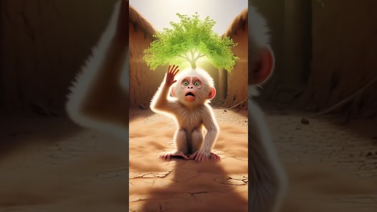A Hungry Monkey Ate a Mango... Then a Tree Grew from His Head!