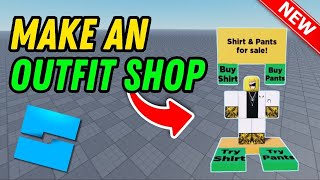 How to make an outfit shop in roblox studio | Full Guide
